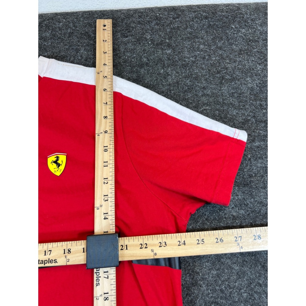 PUMA Scuderia Ferrari T7 T Shirt Mens XXL Red Motorsport Racing Tee 595436-02 - Picture 6 of 8